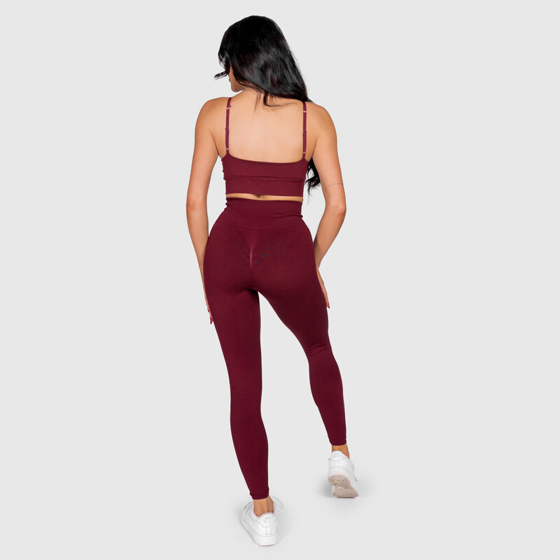 Sportovní legíny Iron Aesthetics Inspire, bordové