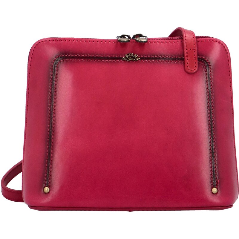 Dámská kožená crossbody kabelka fuchsiová - Katana Elenka růžová