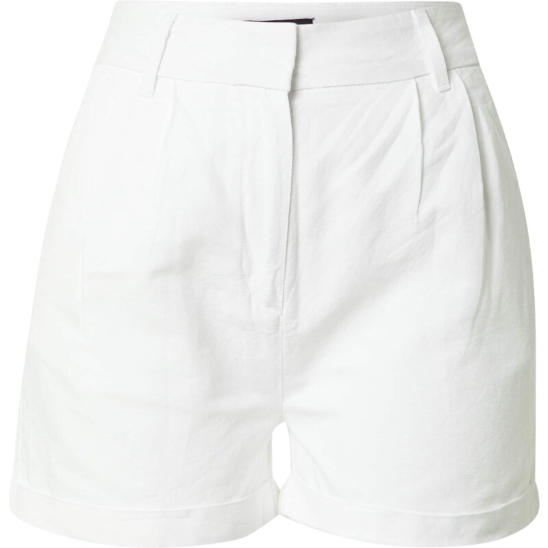 Superdry & Co Kalhoty se sklady v pase STUDIOS LINEN bílá