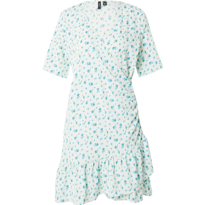 VERO MODA Šaty VMPAGE světle béžová / nebeská modř / svítivě