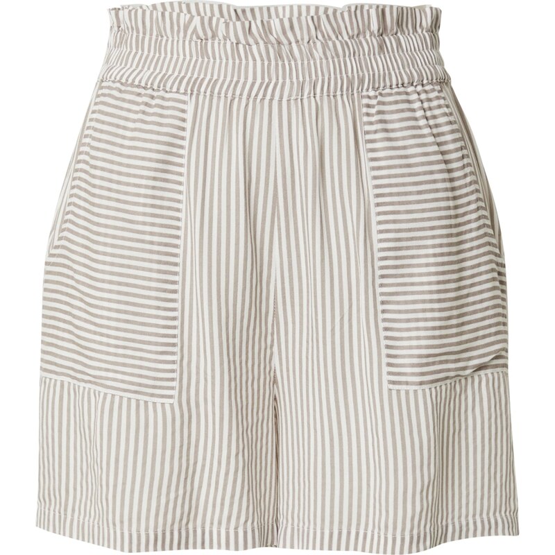 VERO MODA Kalhoty VMBUMPY béžová / bílá 109084456
