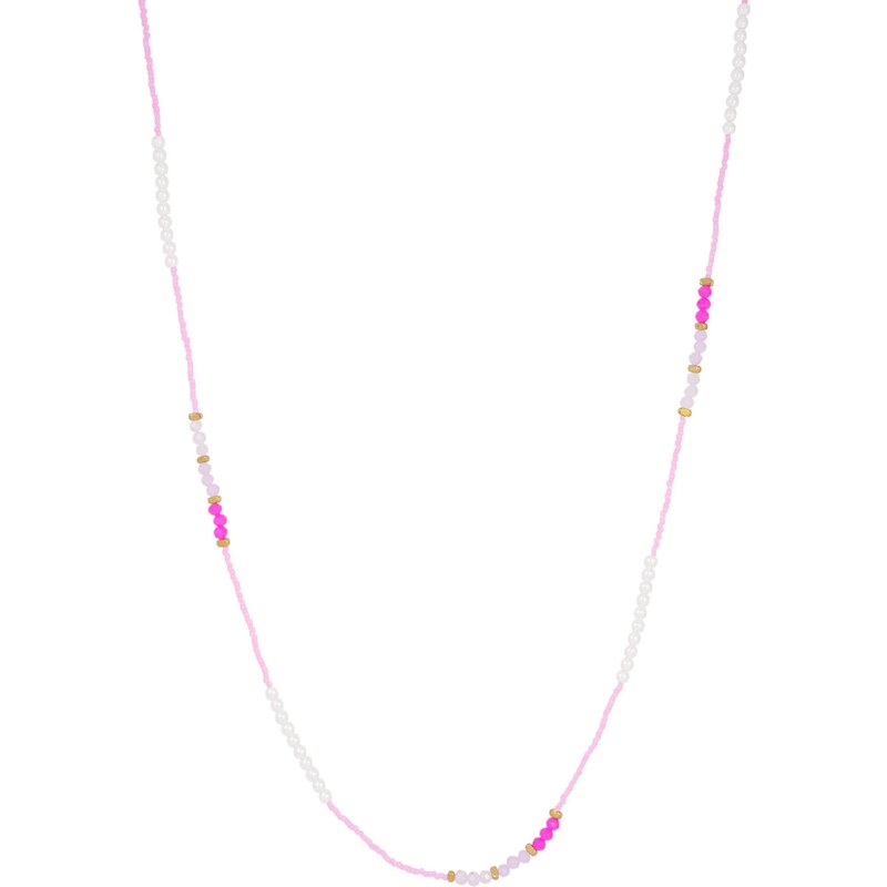 Sylv Náhrdelník PAULA Fuchsia Gold 94389180