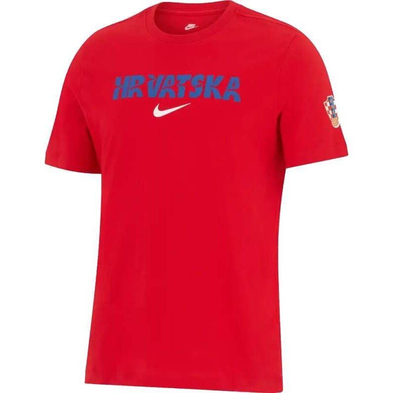 Pánské sportovní tričko Nike Chorvatsko 2024 Crest červené