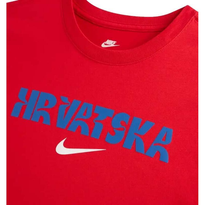 Pánské sportovní tričko Nike Chorvatsko 2024 Crest červené