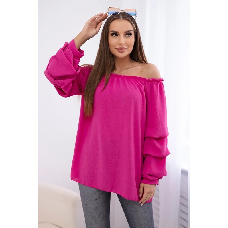 MladaModa Halenka Hispánka s ozdobnými rukávy model IT-15