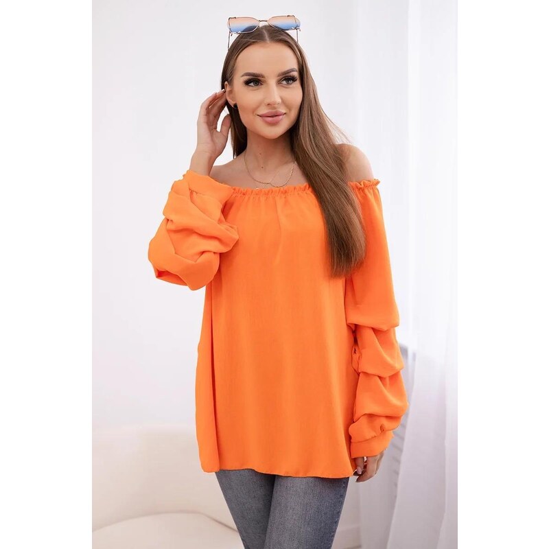 MladaModa Halenka Hispánka s ozdobnými rukávy model IT-15