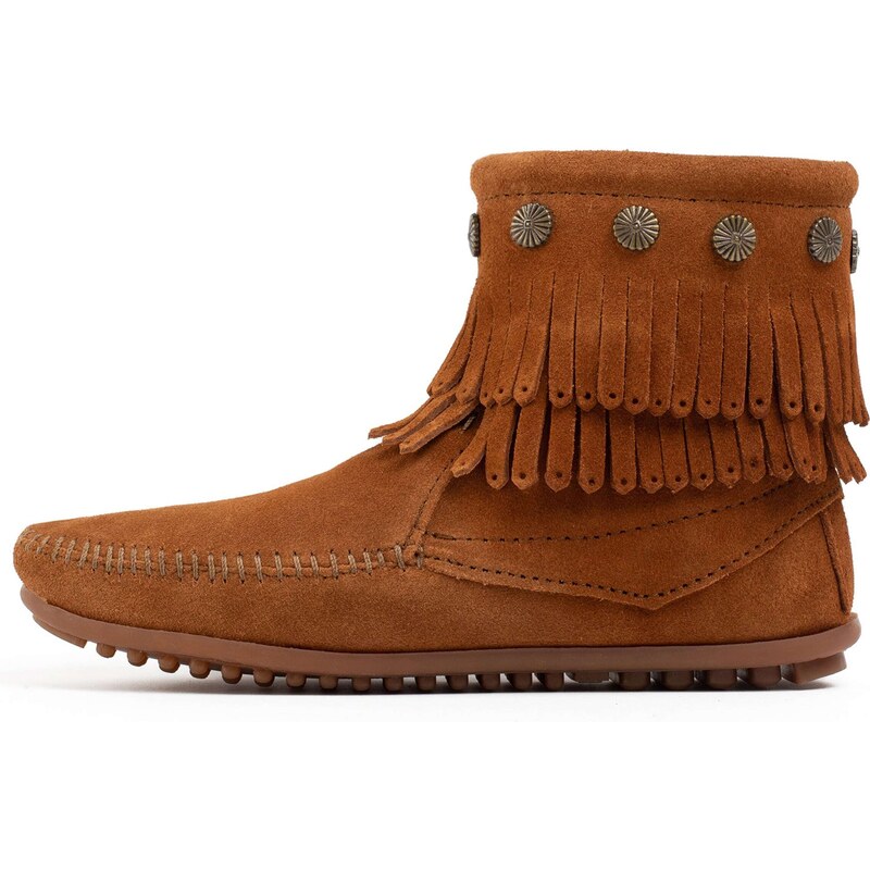 Minnetonka Nízké kozačky koňaková 109390458