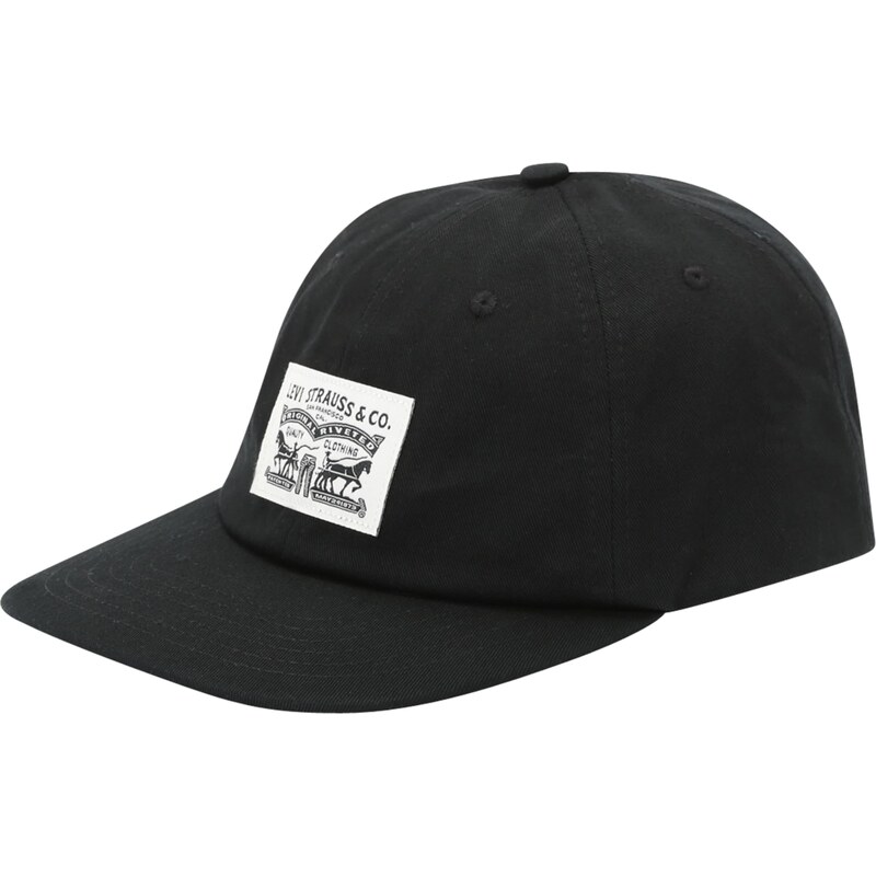 LEVIS  Kšiltovka Relaxed Dad Heritage Cap černá / bílá