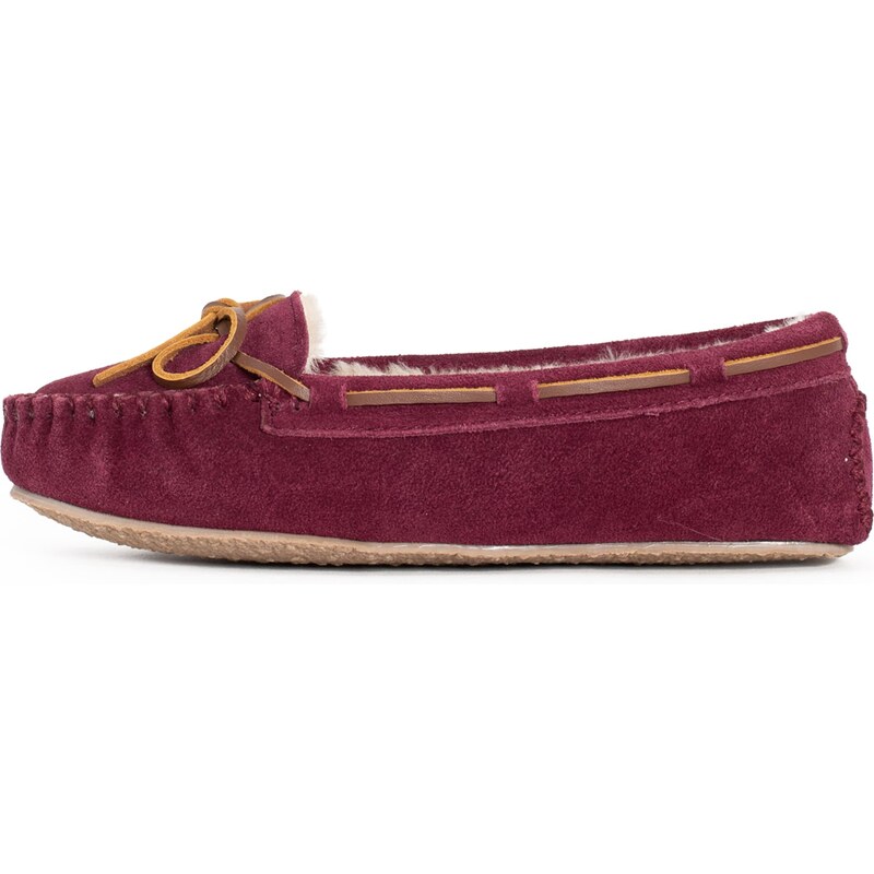 Minnetonka Pantofle Cally tmavě červená 113075180