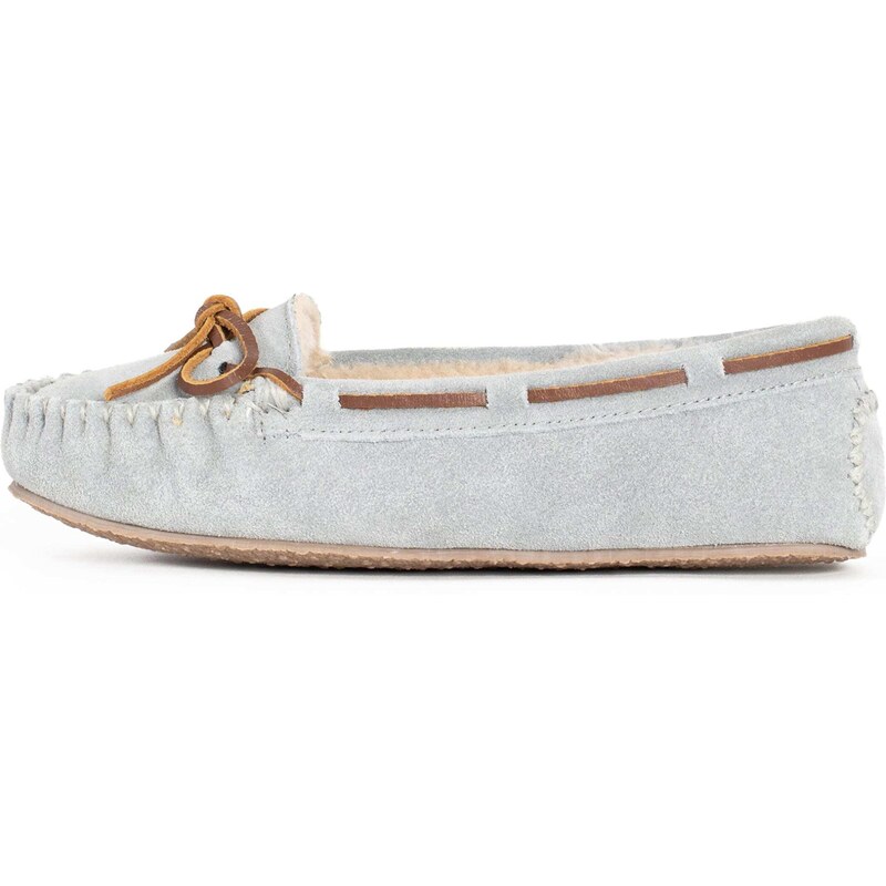 Minnetonka Pantofle Cally světle šedá 109410889