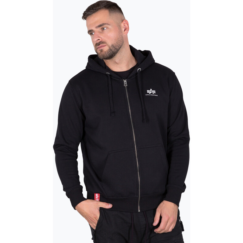 Pánská mikina Alpha Industries Basic Zip SL black