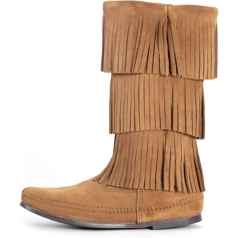 Minnetonka Kozačky Joia světle hnědá 95171736