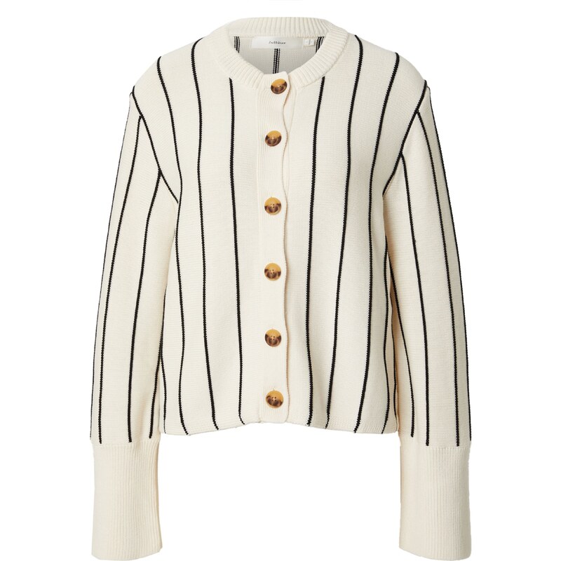 InWear Kardigan Paite černá / offwhite