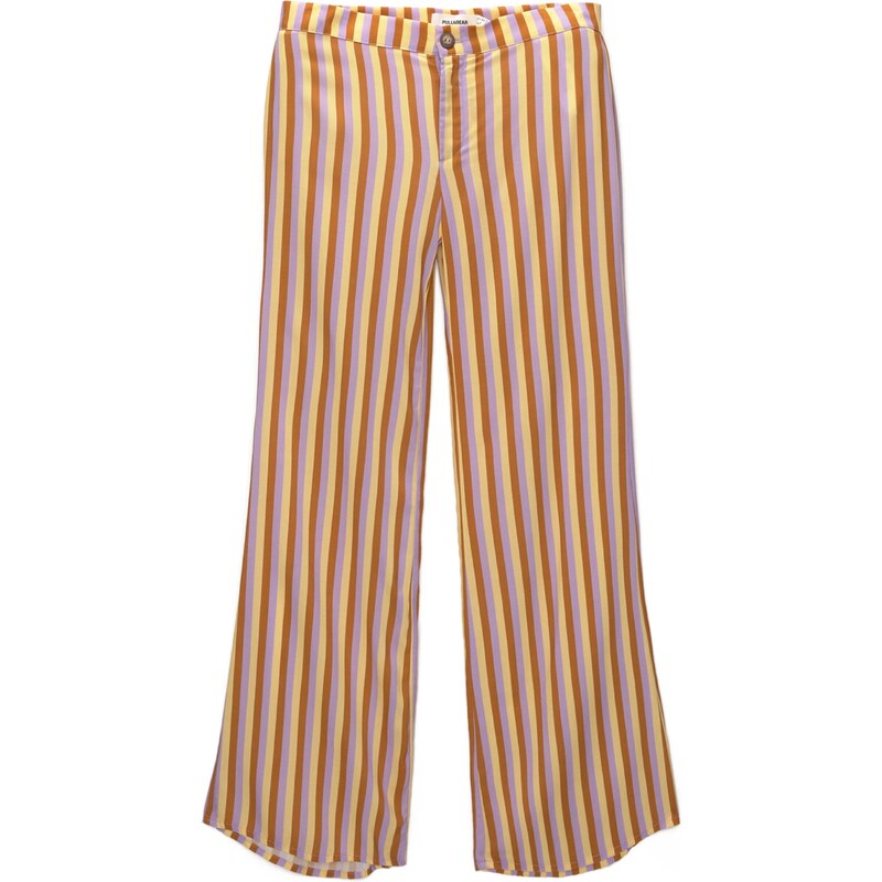 Pull&Bear Kalhoty béžová / karamelová / lenvandulová 109497035