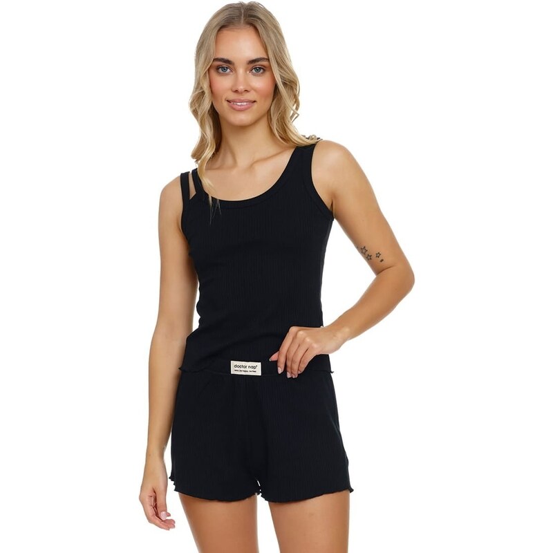 Dámské pyžamo DOCTOR NAP PM.5138 BLACK 94646999