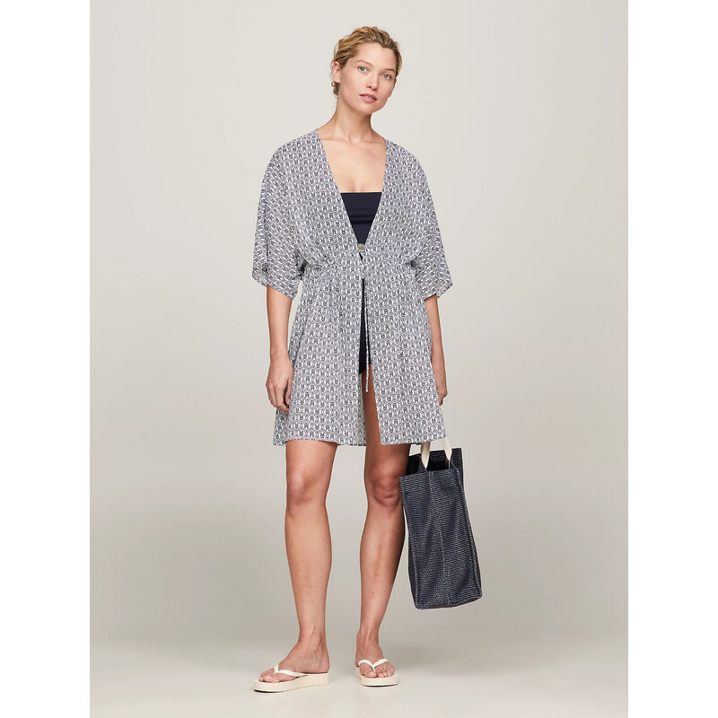 Tommy Hilfiger dámský modrý přehoz přes plavky 109098520