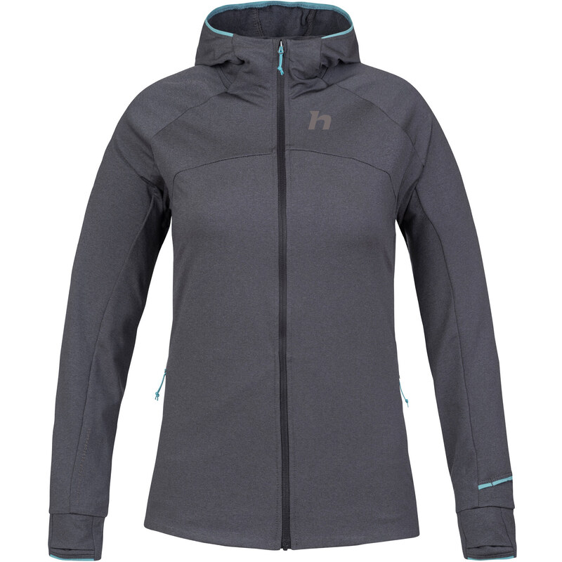 Dámská funkční mikina Hannah ELI HOODY anthracite mel 94500976