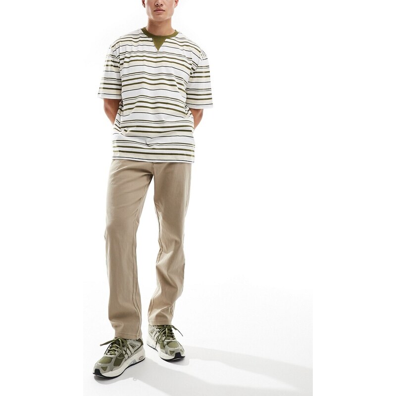 ONLY & SONS straight fit chino in beige-Neutral