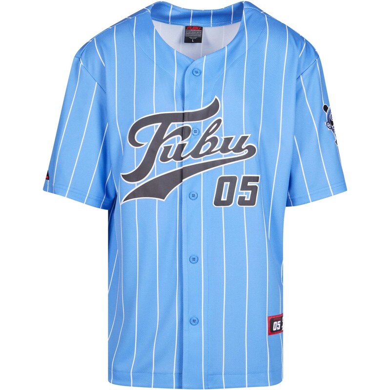 FUBU Košile Fubu Varsity světlemodrá / antracitová / bílá