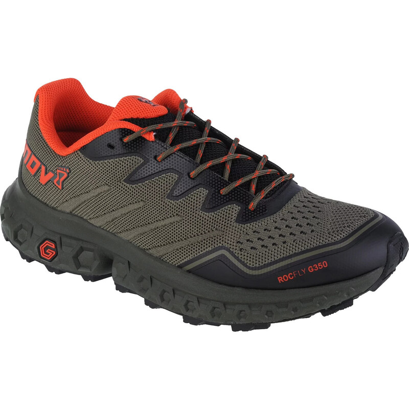 Khaki pánské trailové boty Inov-8 RocFly G 350 001017-OLOR-S-01