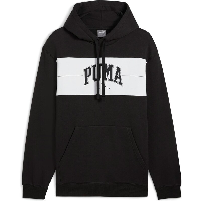 PUMA Mikina Squad černá / bílá