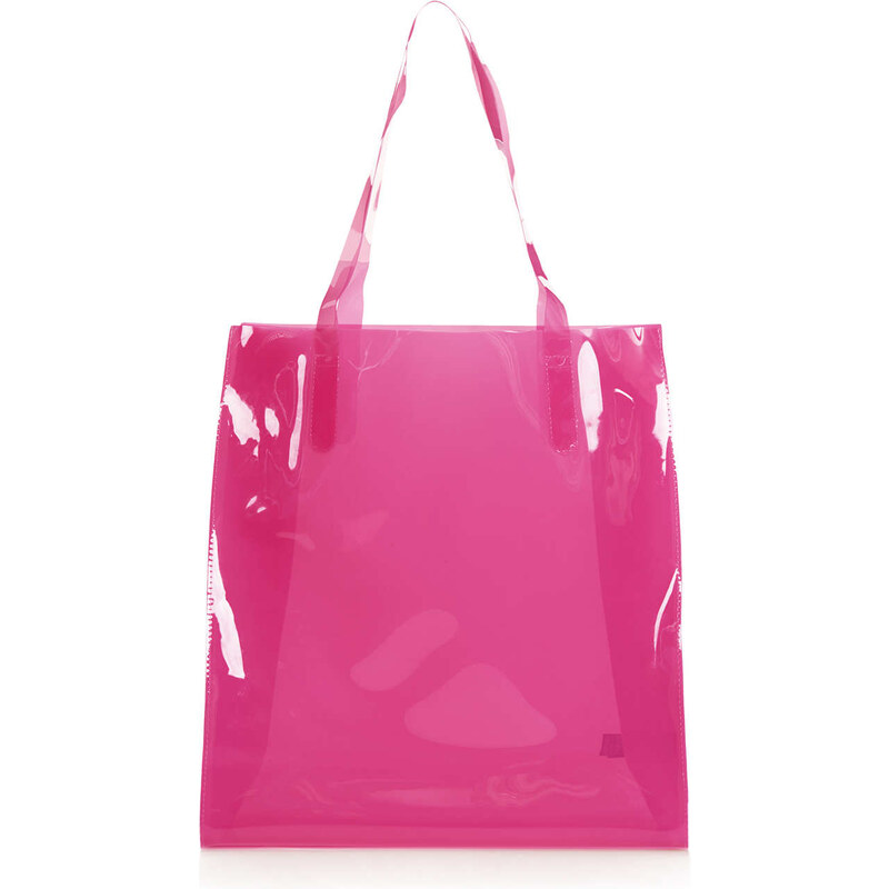 Topshop Semi Sheer Plastic Shopper Bag