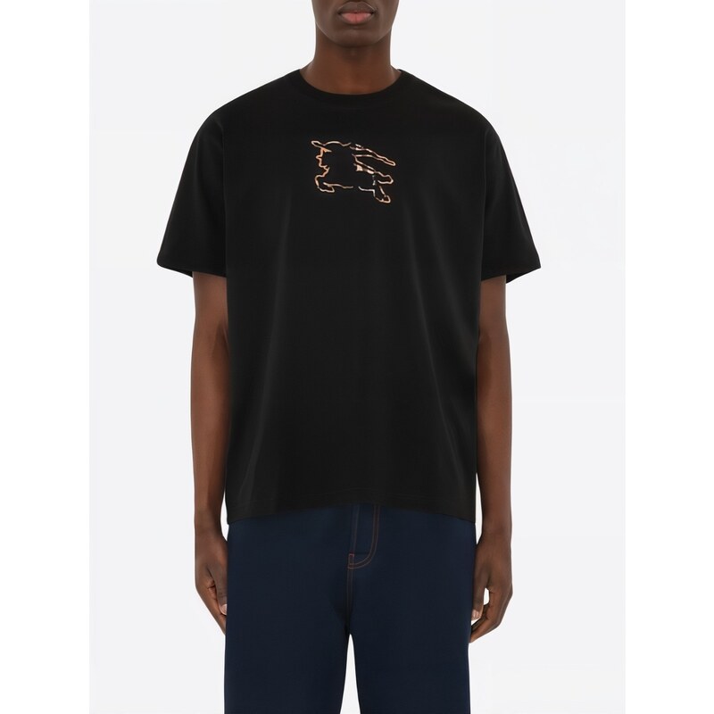 BURBERRY Check EKD Black tričko