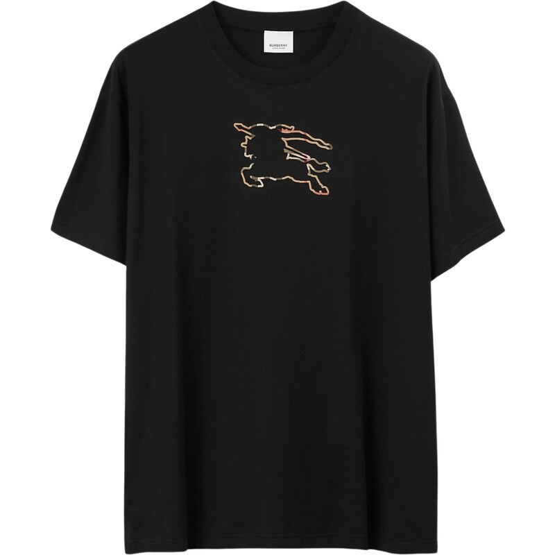 BURBERRY Check EKD Black tričko