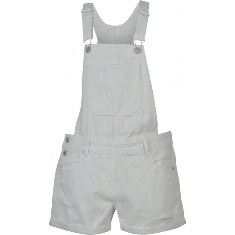 Soul Cal SoulCal Rip Dungarees, white