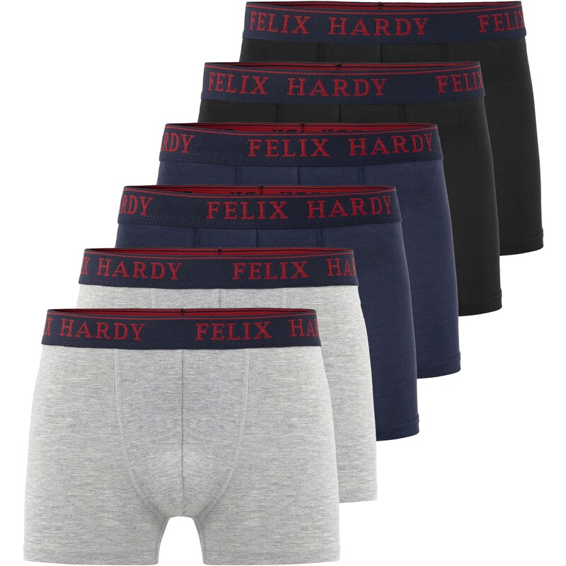 Felix Hardy Boxerky tmavě modrá / šedý melír / černá