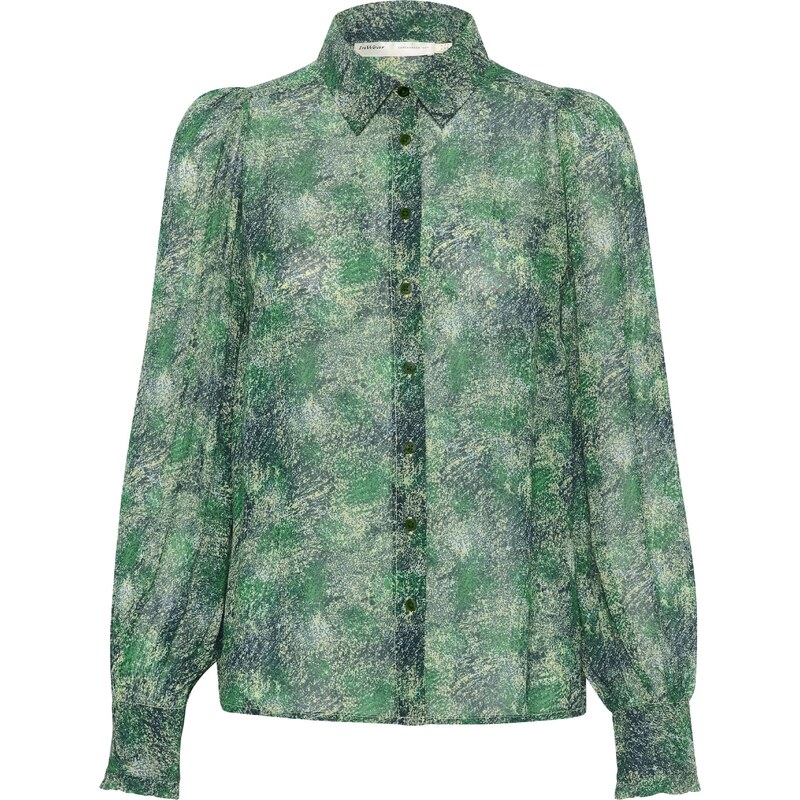 InWear Halenka Davila modrá / zelená / bílá