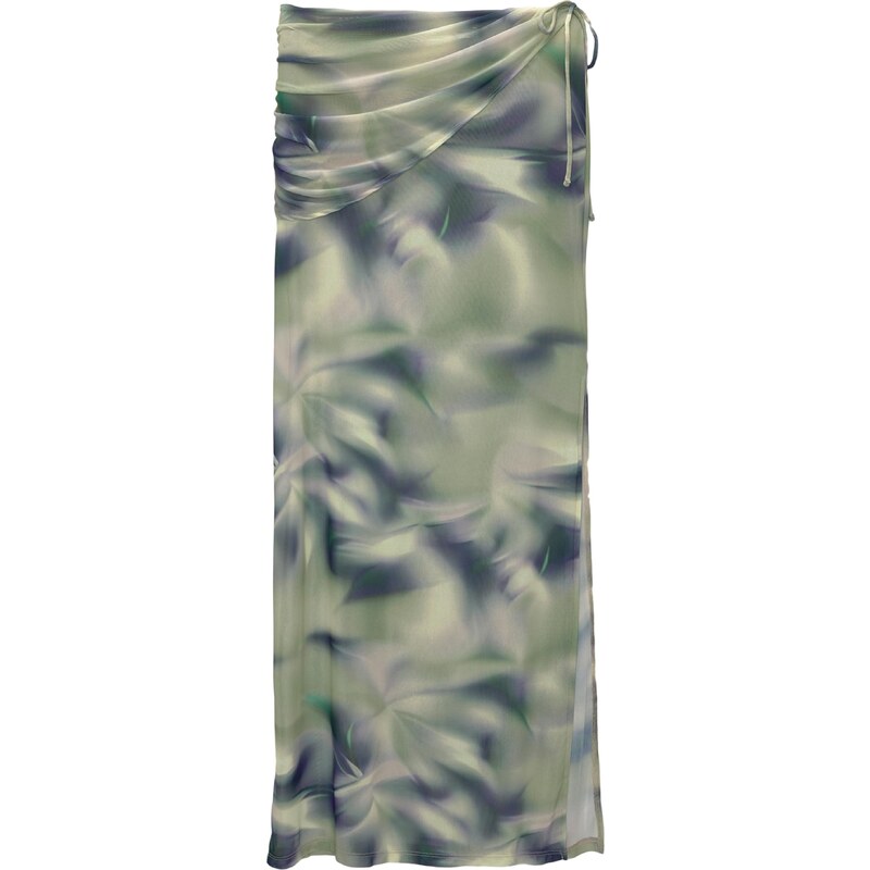 Pull&Bear Sukně marine modrá / žlutá / zelená / fialová 109591196