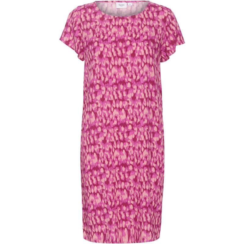 SAINT TROPEZ Šaty Fatilde béžová / pink / červená