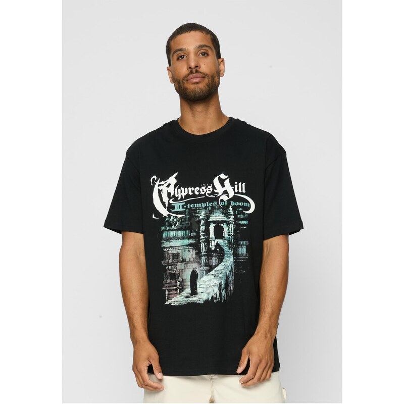 Merchcode Tričko Cypress Hill Temples of Boom Oversize černé