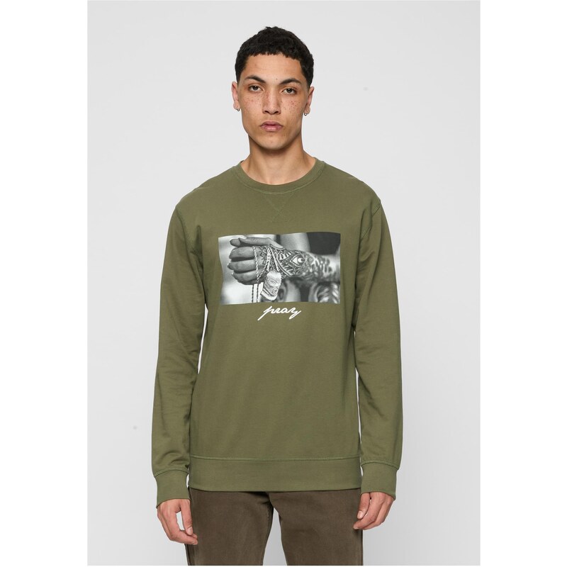 Mister Tee Modlit se 2.0 Crewneck oliva