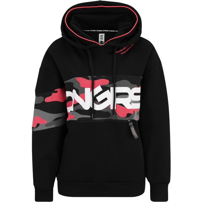 Dangerous DNGRS Dámská mMikina Oversized Hoody Trust černá 94594807