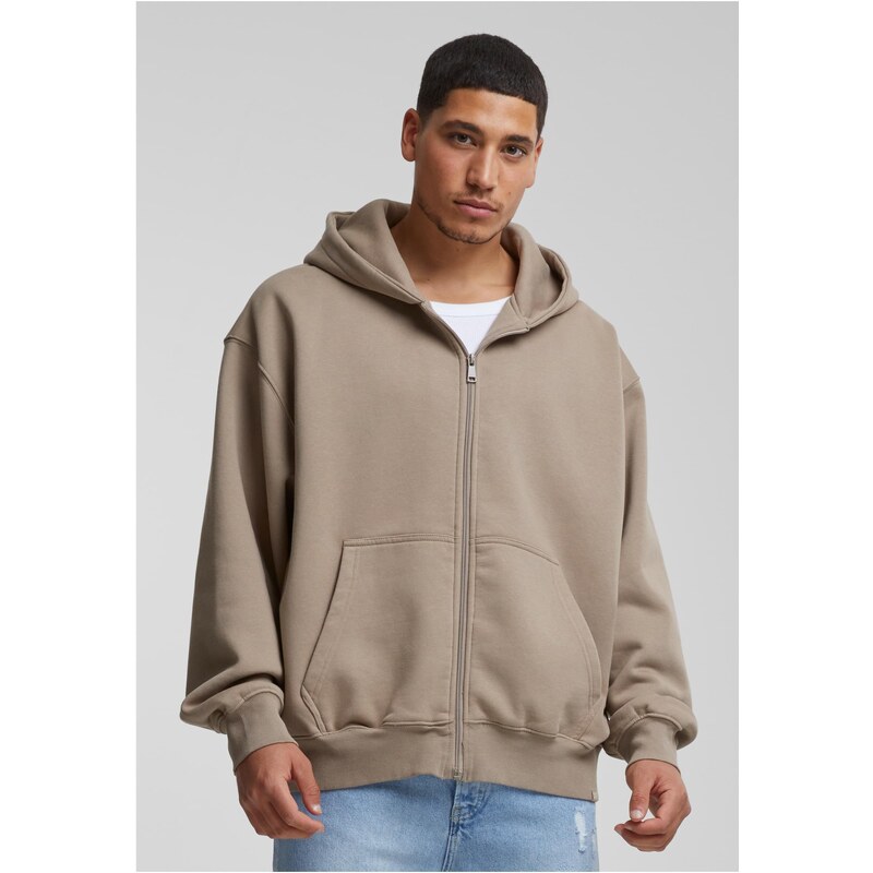 DEF Pánská mMikina Zip Hoody hnědá