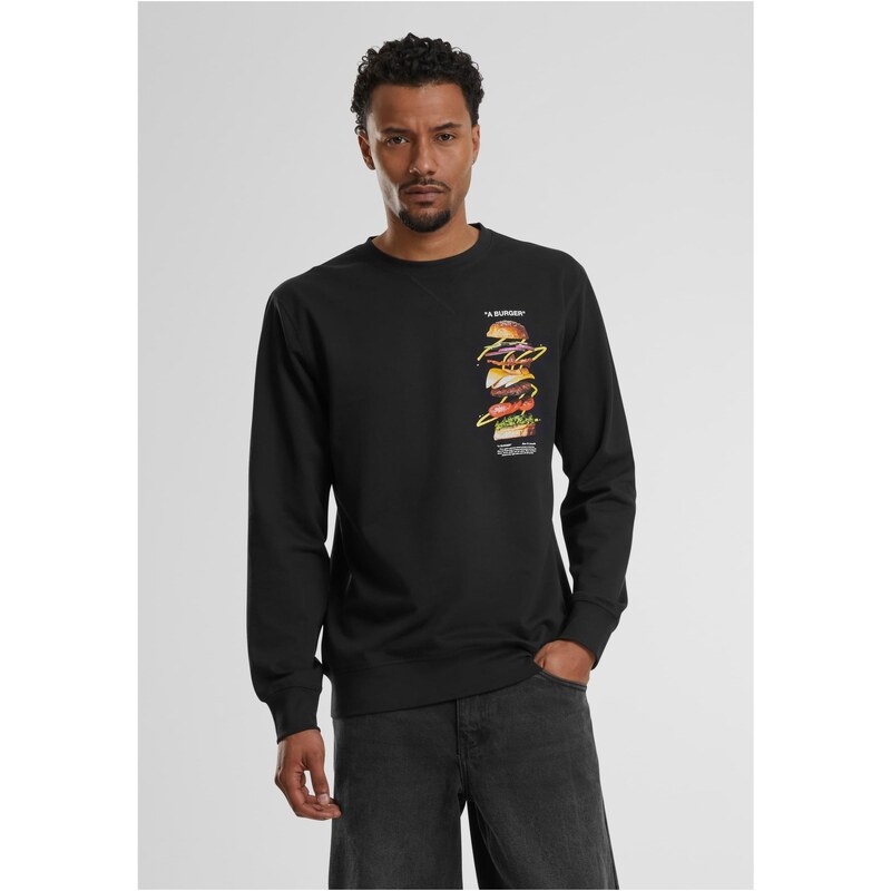 Mister Tee Burger Crewneck černý