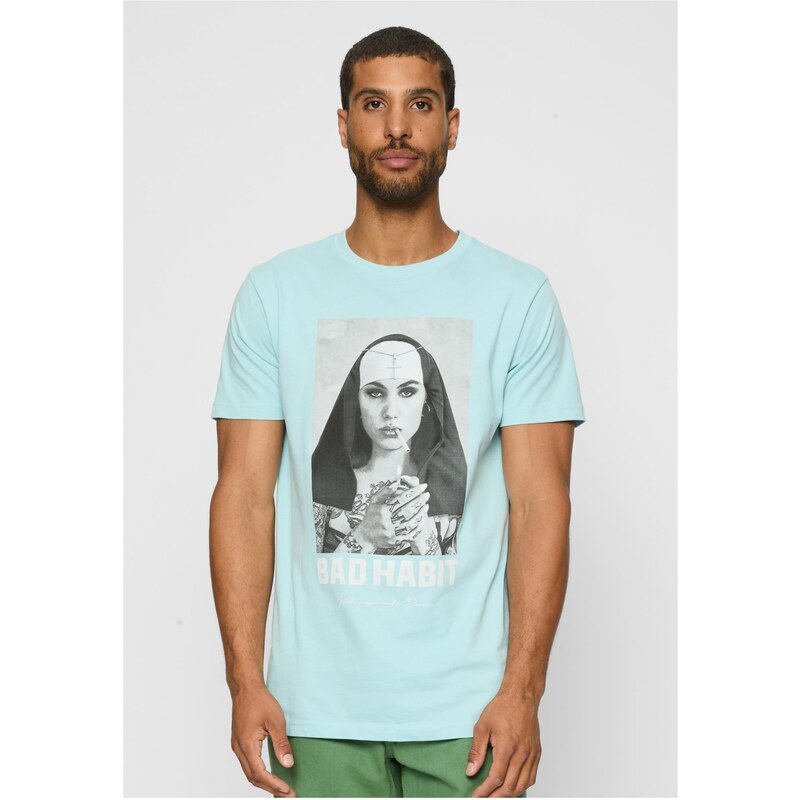 Mister Tee Bad Habit Tee oceánově modré