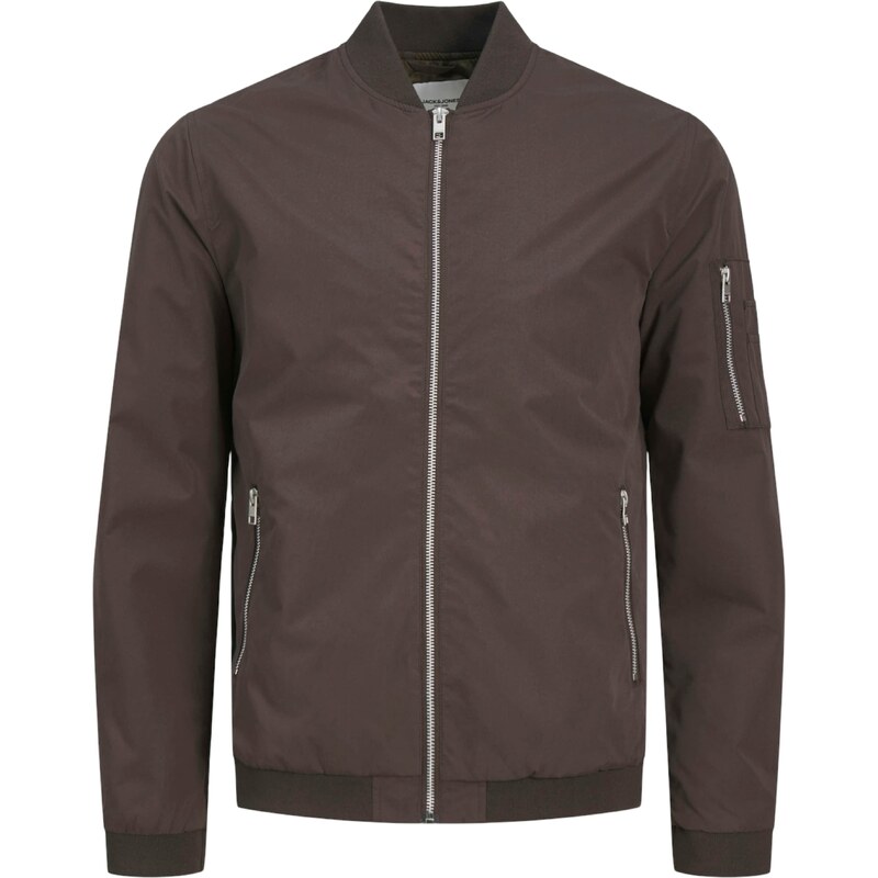 JACK & JONES Přechodná bunda JJERush čokoládová