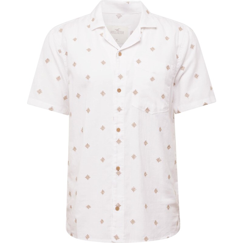 HOLLISTER Košile velbloudí / bílá
