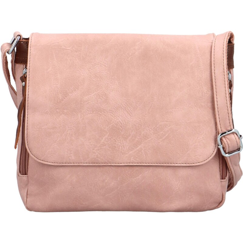 Firenze Stylová dámská crossbody Metagga, růžová
