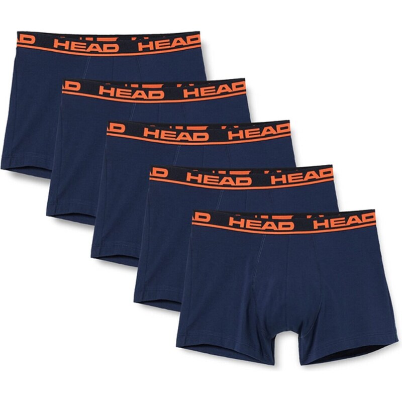 HEAD Boxerky noční modrá / oranžová / černá