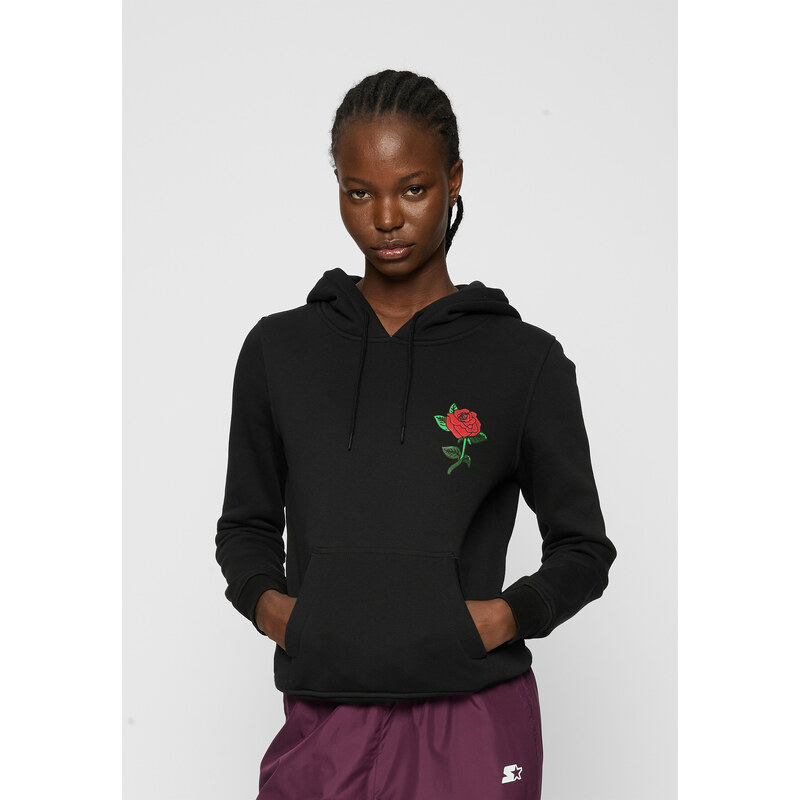 Mister Tee Dámská Rose Hoody černá