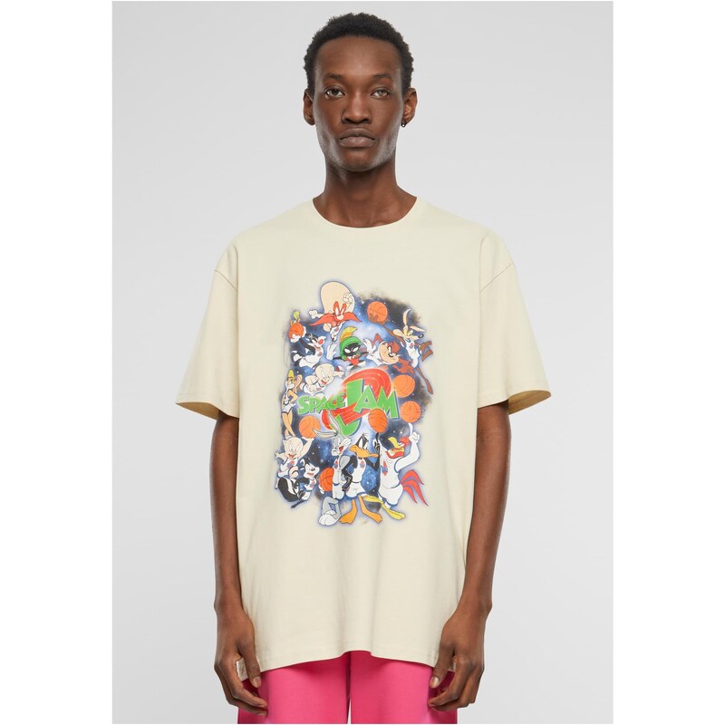 Mister Tee Pánské tričko Space Jam Teamwork Oversize žluté