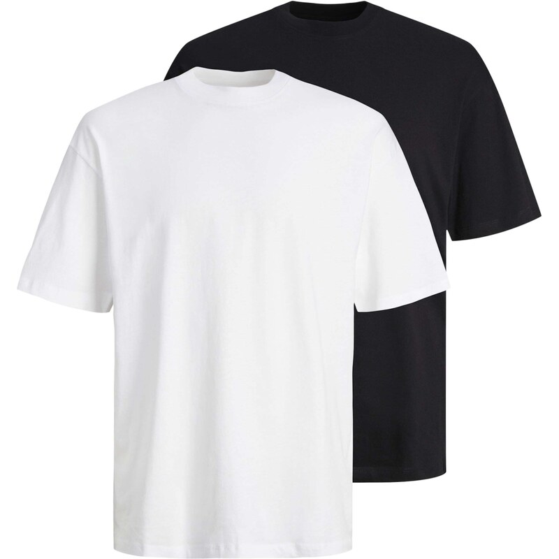 JACK & JONES Tričko JJEBRADLEY tmavě modrá / bílá