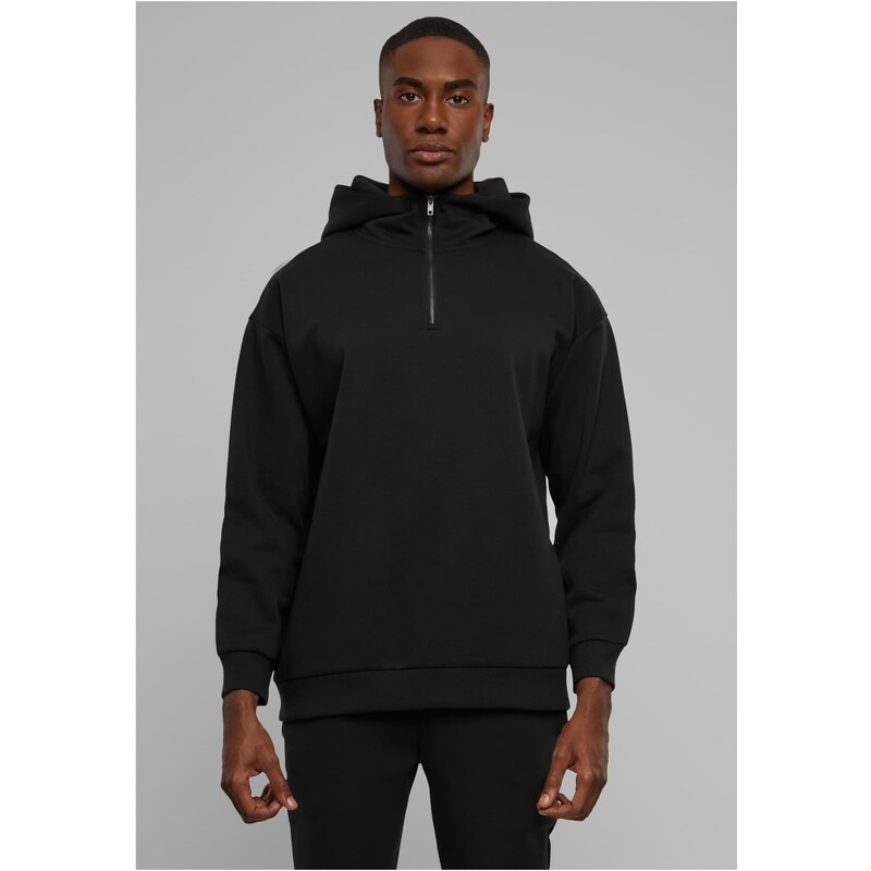 Urban Classics Pánská mMikina Zipped High Neck černá
