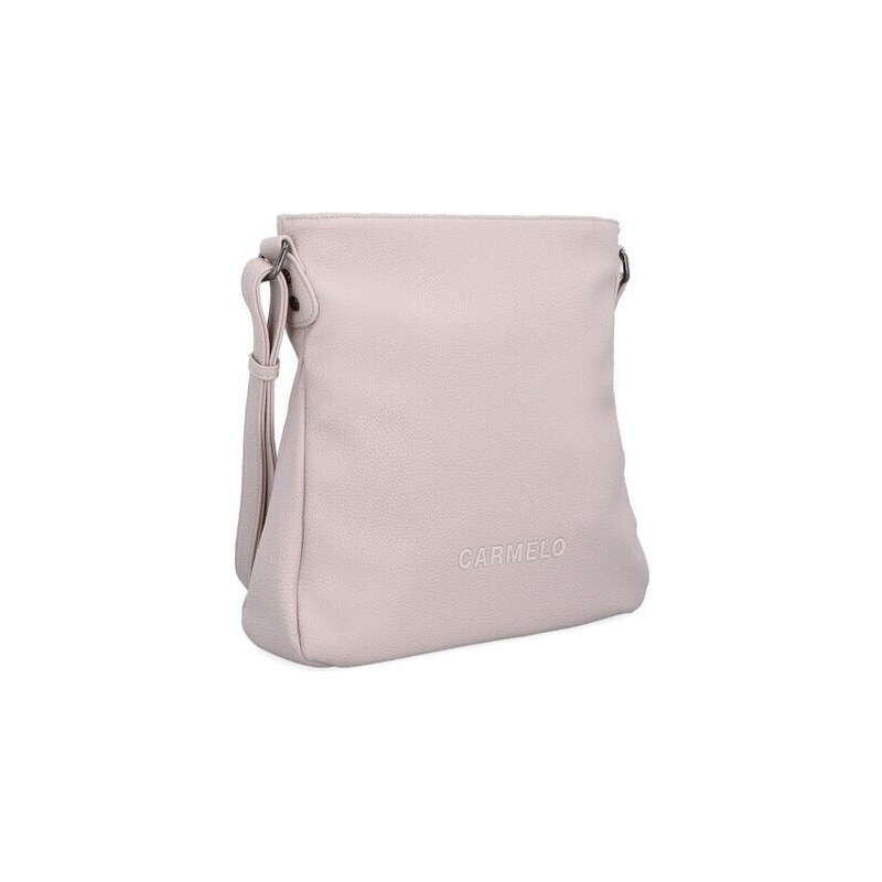 Elegantní střední hladká crossbody kabelka Famito 4271 LI růžová 94647451
