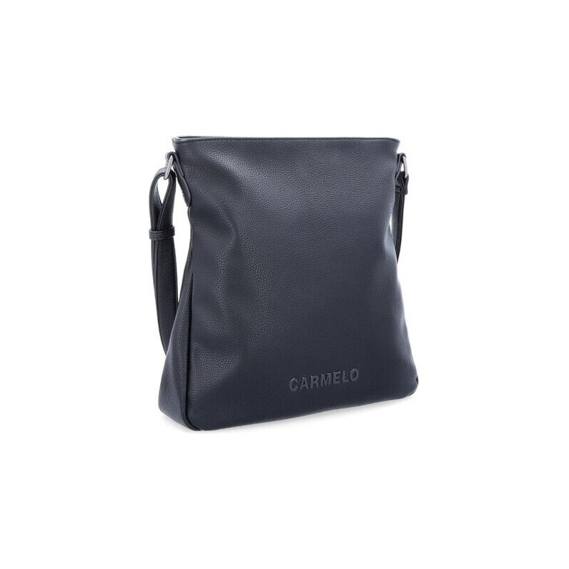 Elegantní střední hladká crossbody kabelka Famito 4271 C černá 94652666
