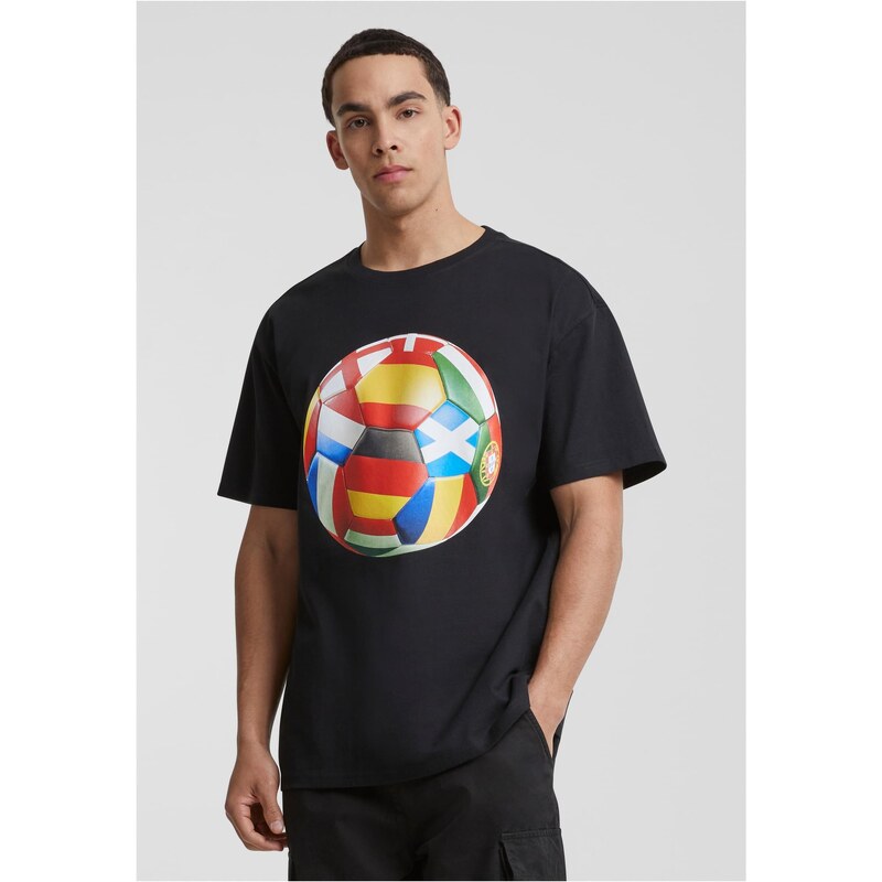 Mister Tee Pánské tričko Footballs coming Home Europe Tour černé